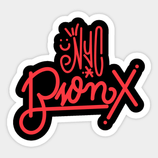 Bronx New York Graffiti Tag by a Wordsmith - Authentic Urban Design Sticker